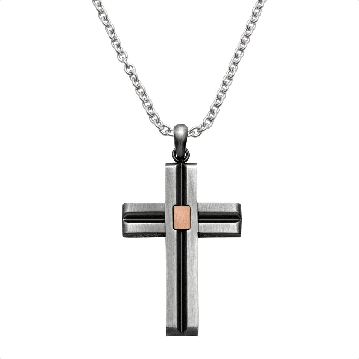 Stahlcollier Kreuz
