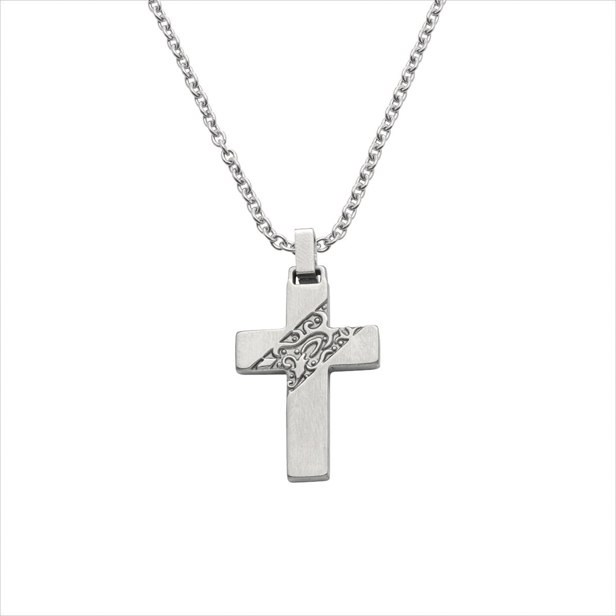 Stahlcollier Kreuz