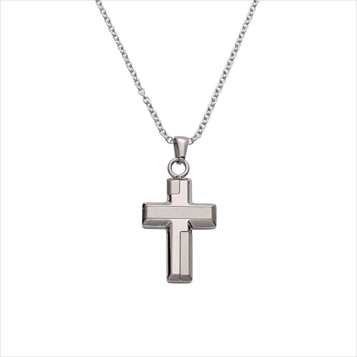 Stahlcollier Kreuz