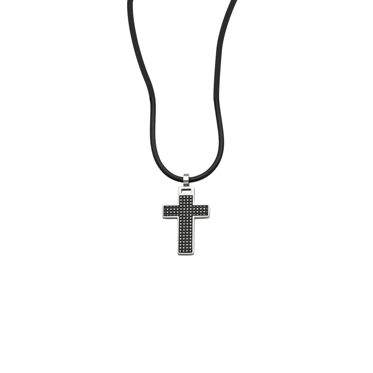 Auranto - Stahlcollier Kreuz - CRYSTAL UNTERBERGER