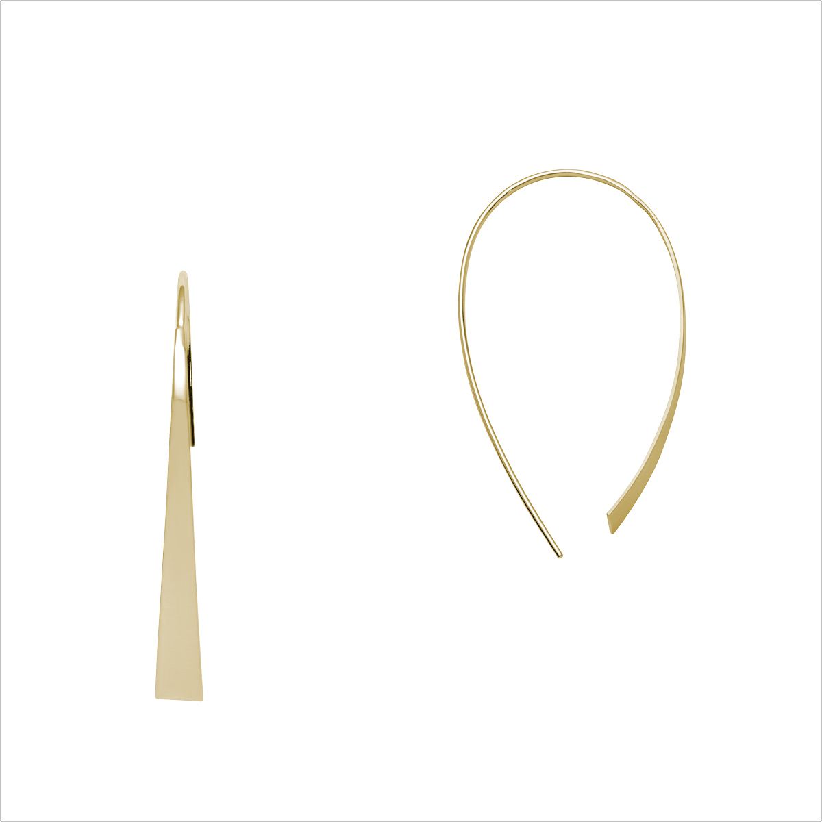 Silberohrschmuck gold - CRYSTAL UNTERBERGER