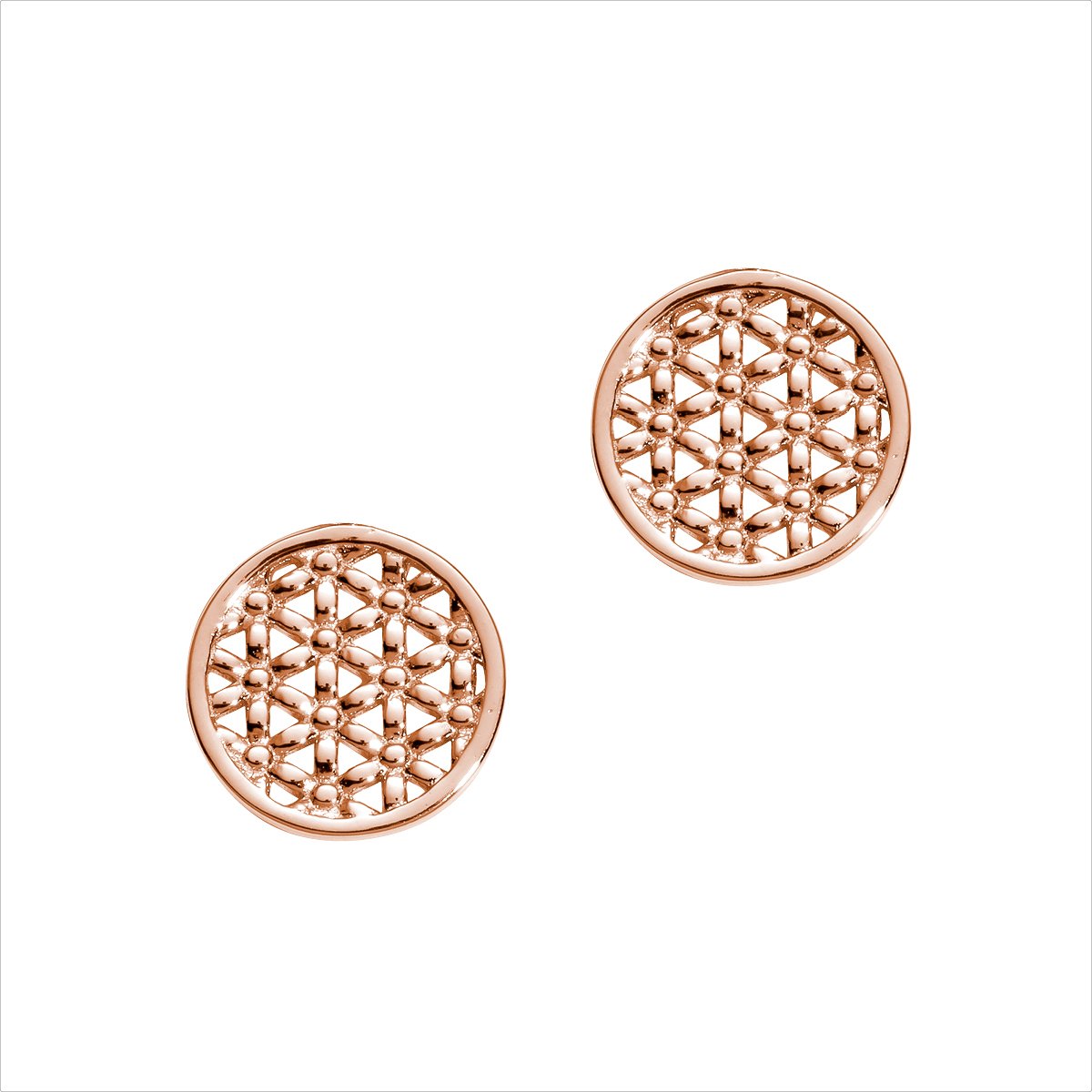 Auranto - Silberohrschmuck Blume des Lebens - CRYSTAL UNTERBERGER