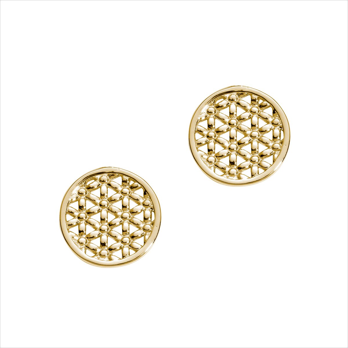 Auranto - Silberohrschmuck Blume des Lebens - CRYSTAL UNTERBERGER