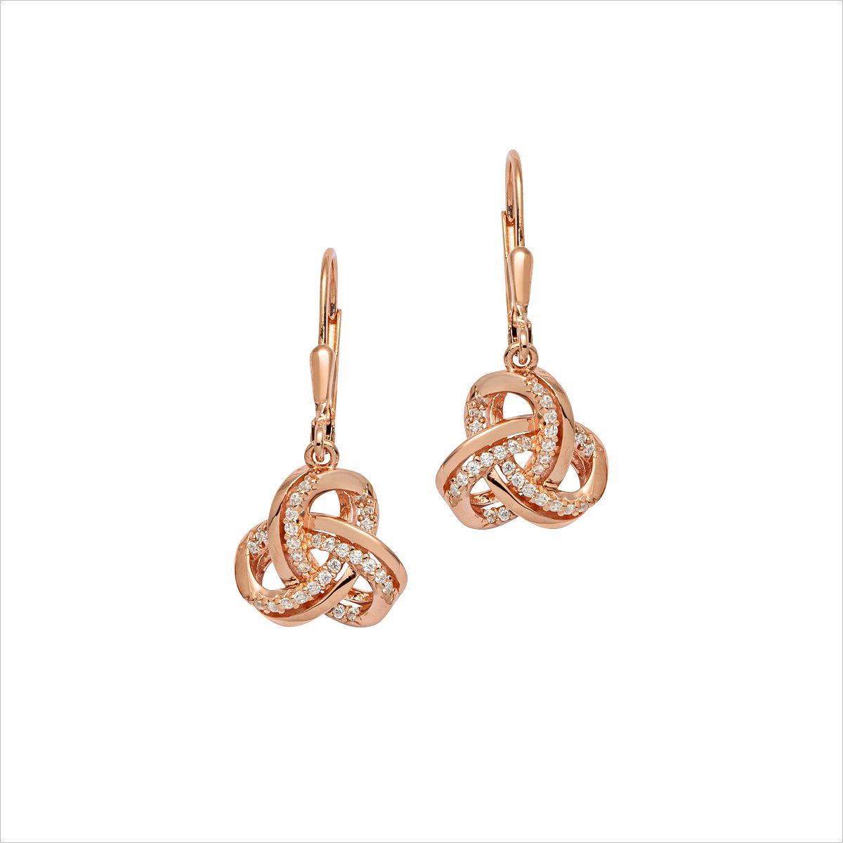 Silberohrschmuck rose