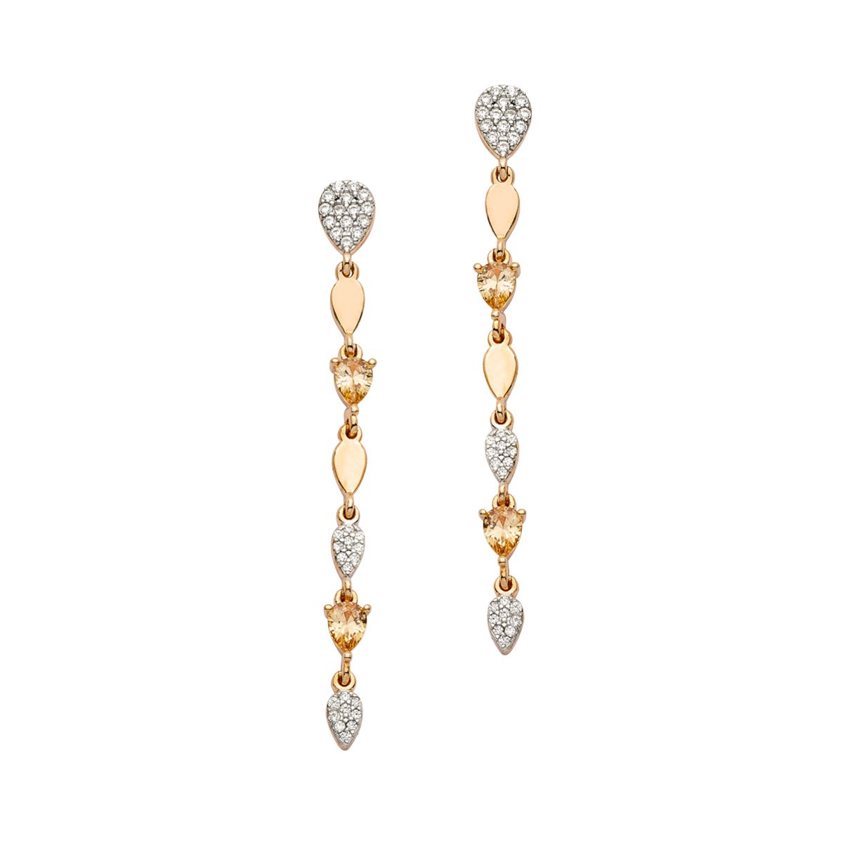 Silberohrschmuck rosé - CRYSTAL UNTERBERGER