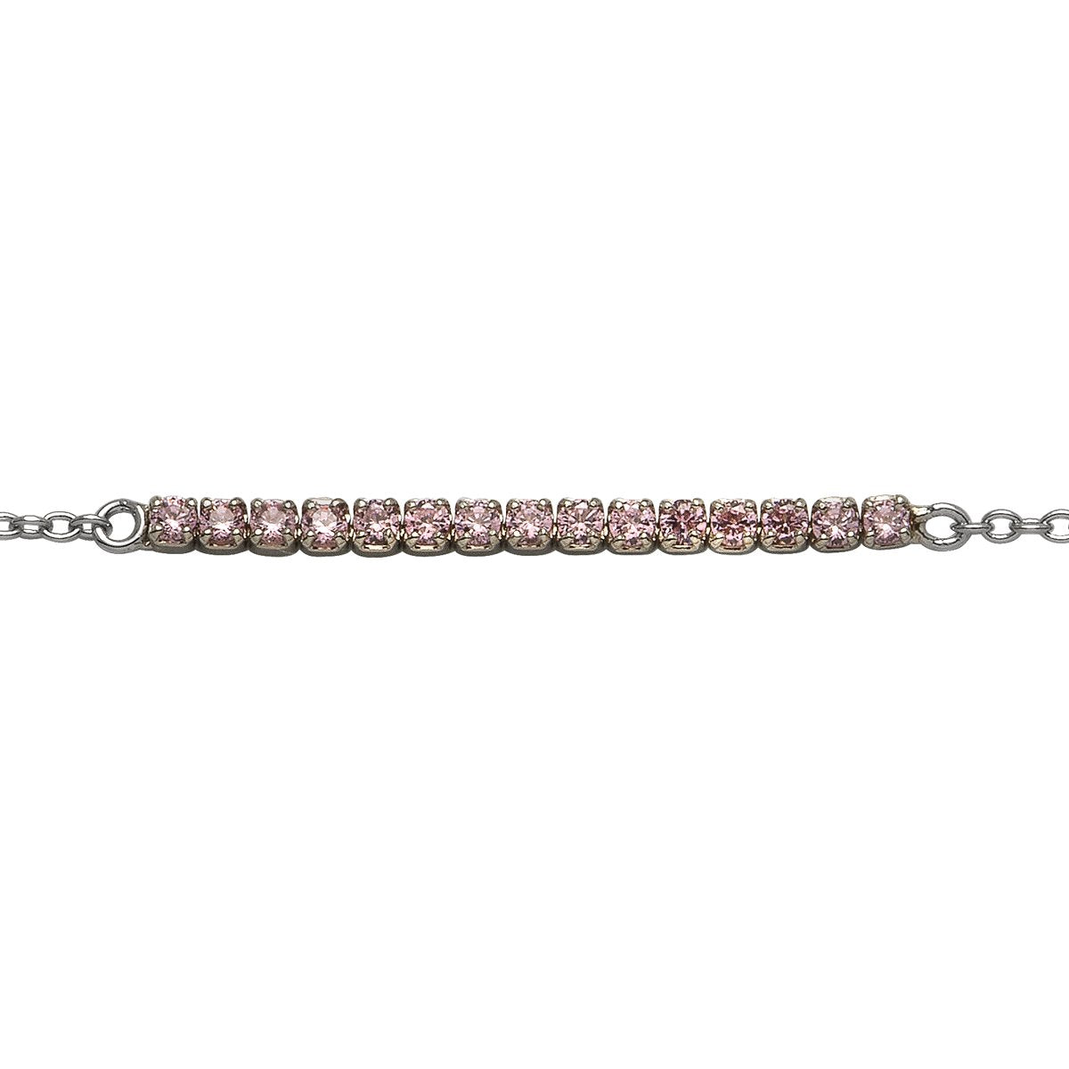 Silberarmband silber/pink