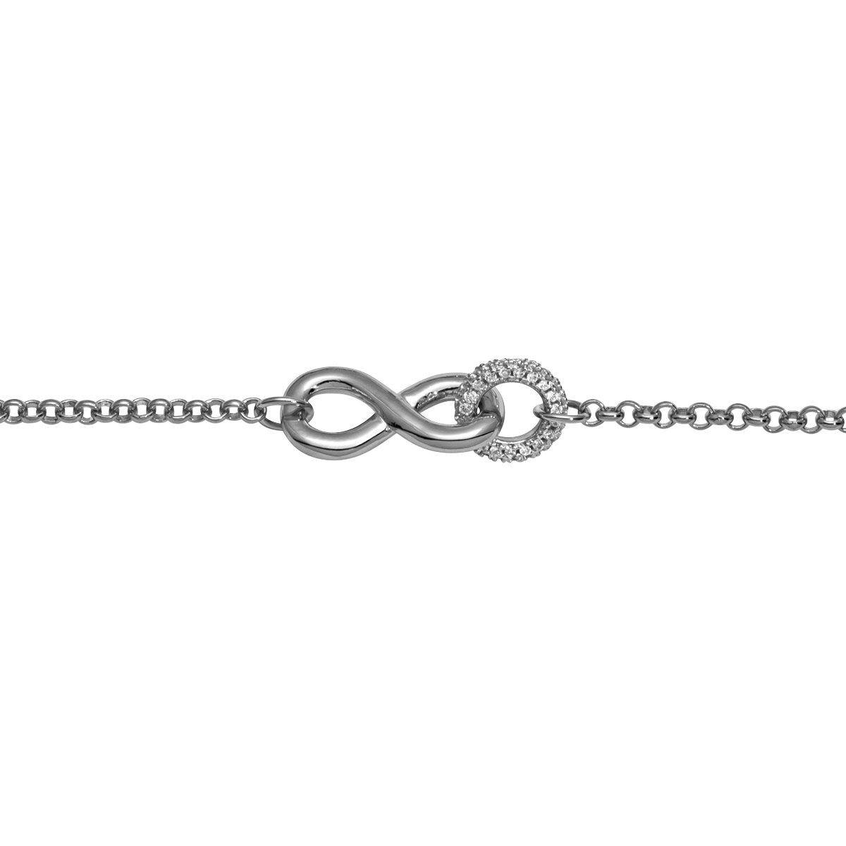 Silberarmband Infinity