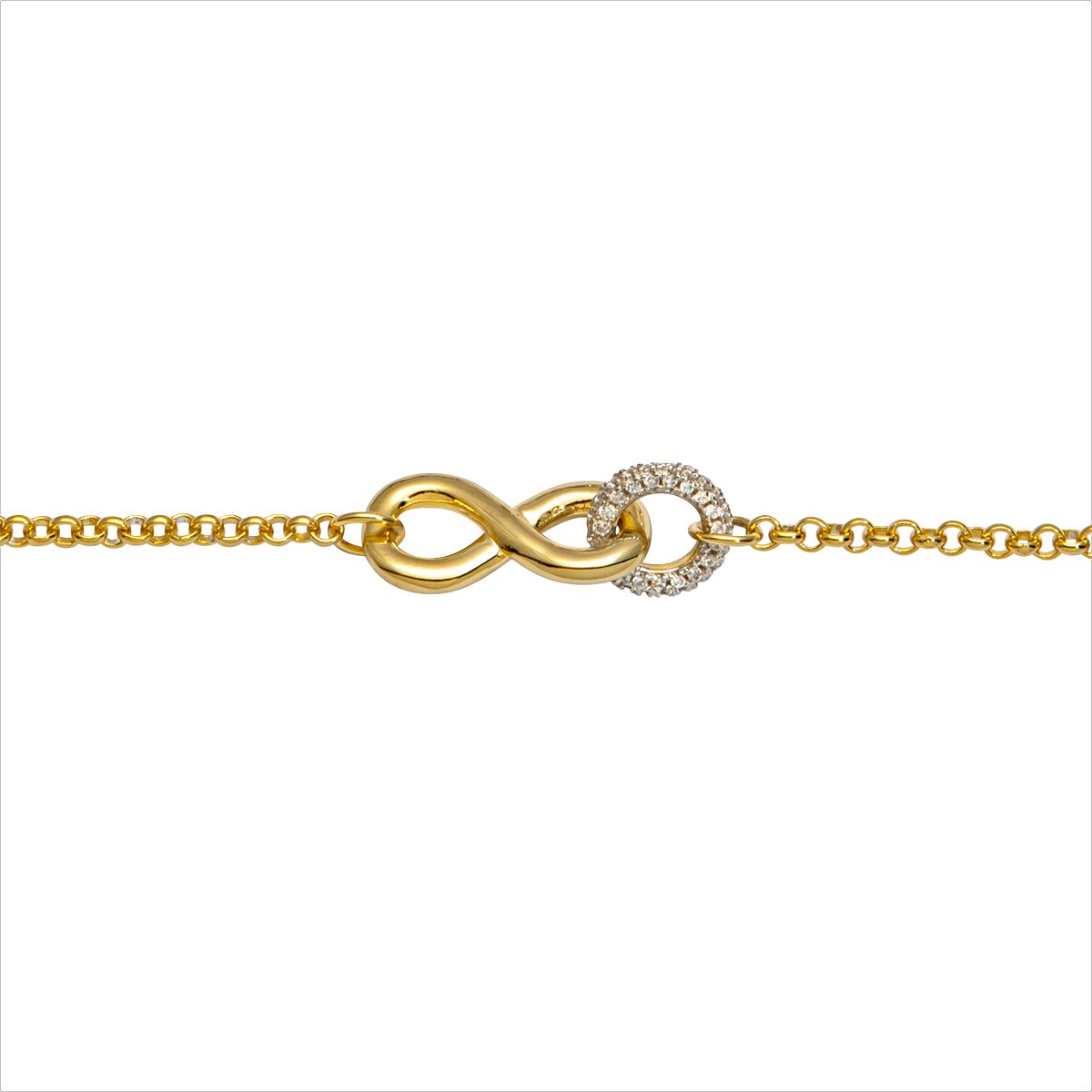 Auranto - Silberarmband Infinity - CRYSTAL UNTERBERGER