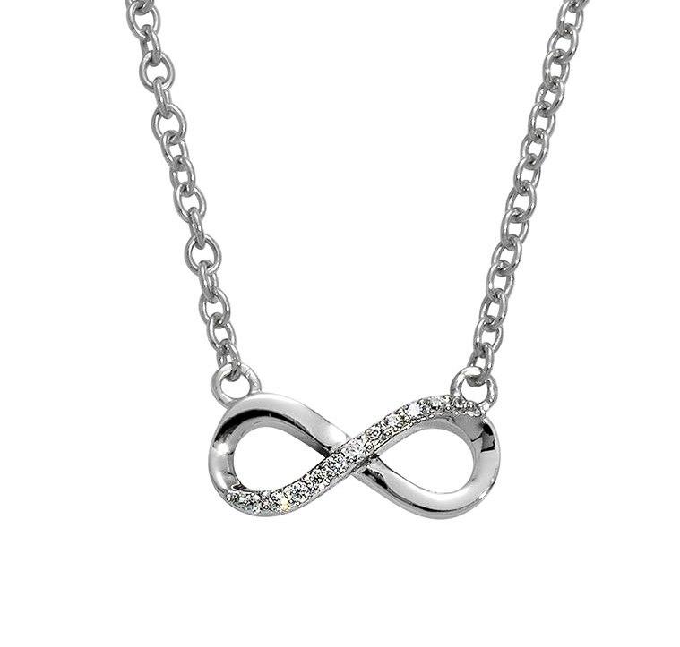 Silbercollier Infinity