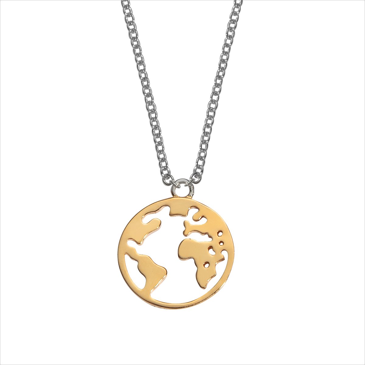 Auranto - Silbercollier Weltkugel - CRYSTAL UNTERBERGER