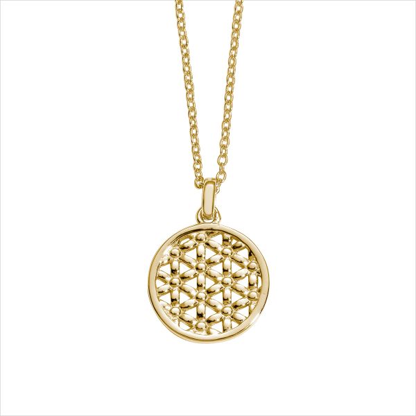 Auranto - Silbercollier Blume des Lebens - CRYSTAL UNTERBERGER