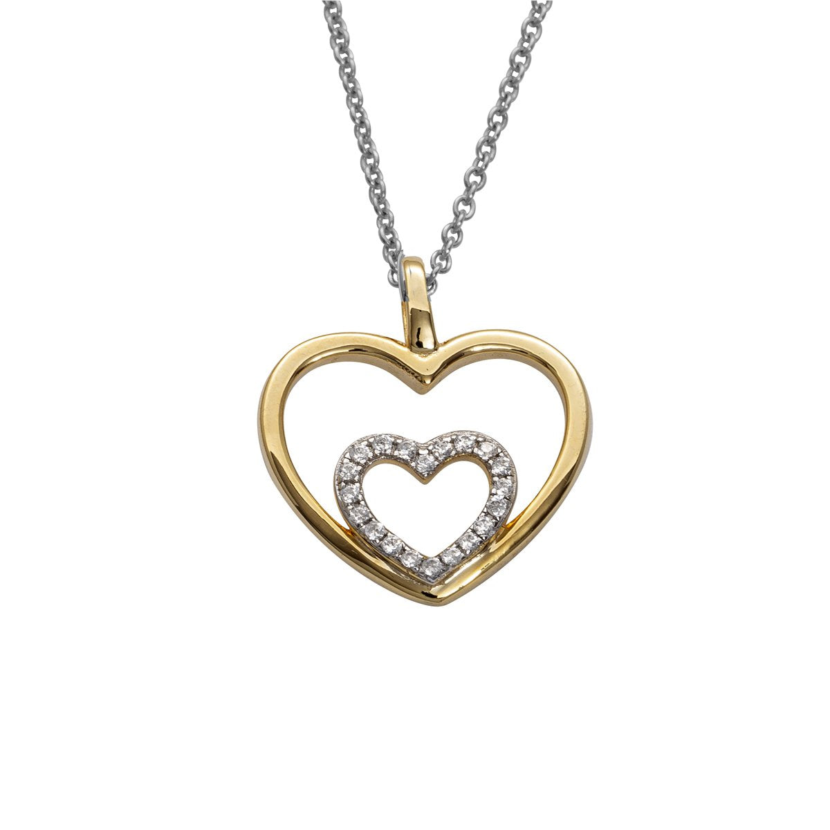 Auranto - Silbercollier Herz - CRYSTAL UNTERBERGER