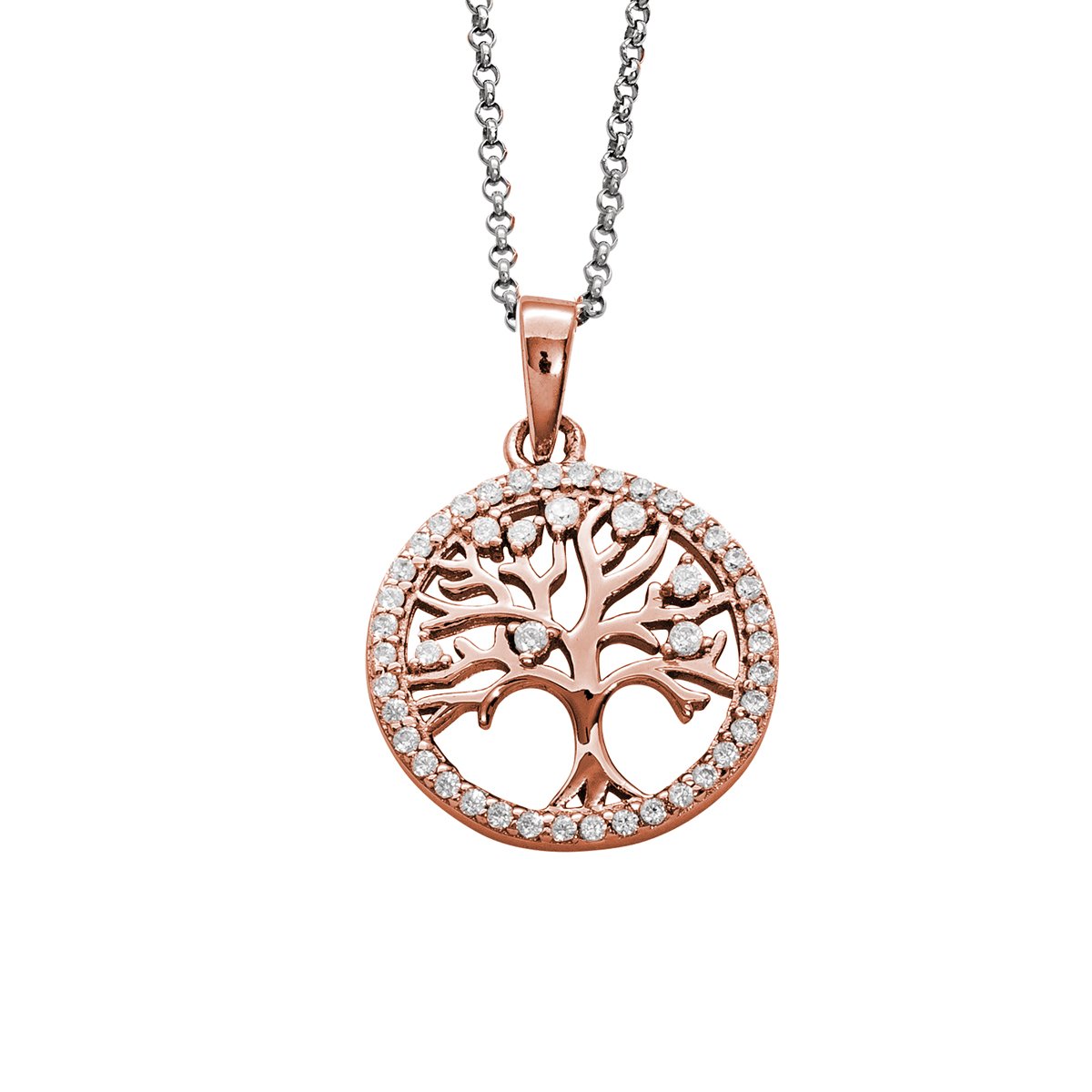 Auranto - Silbercollier Lebensbaum - CRYSTAL UNTERBERGER
