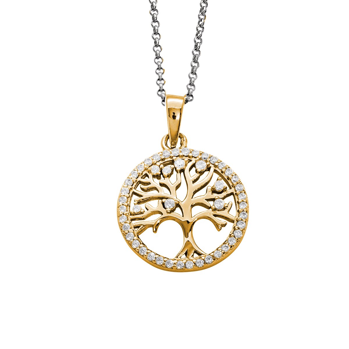 Auranto - Silbercollier Lebensbaum - CRYSTAL UNTERBERGER