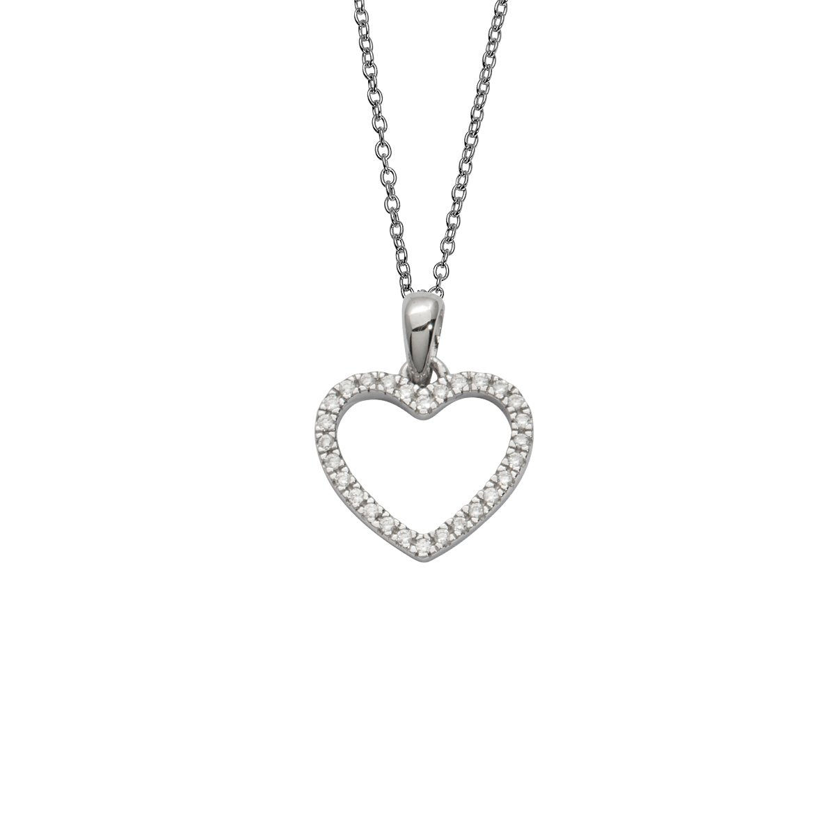 Silbercollier Herz klein