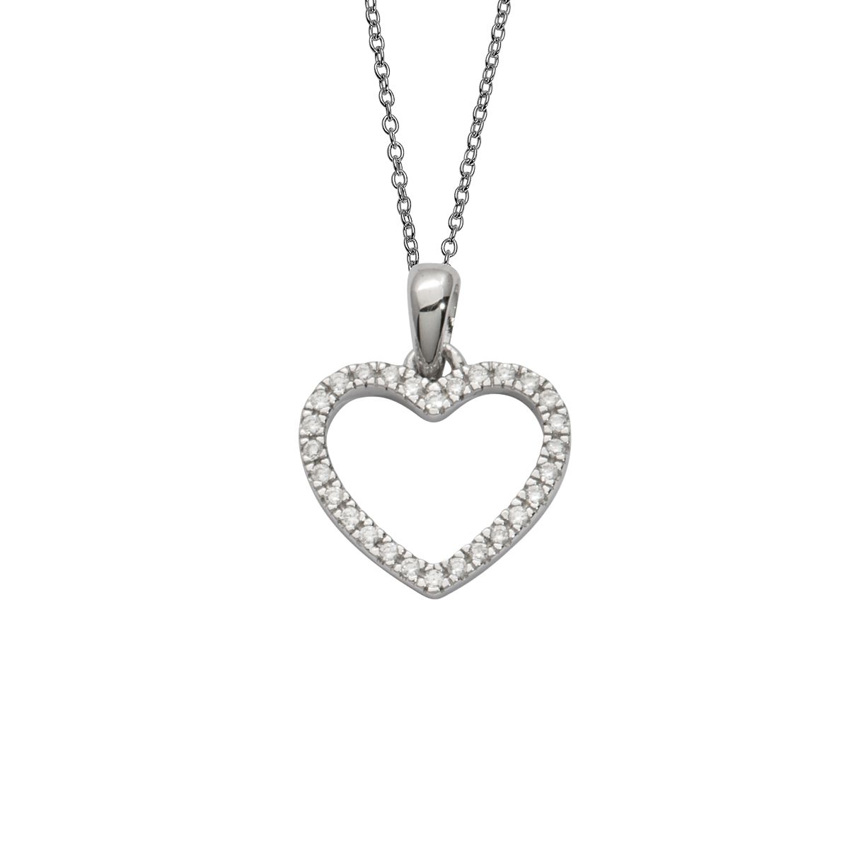 Auranto - Silbercollier Herz - CRYSTAL UNTERBERGER