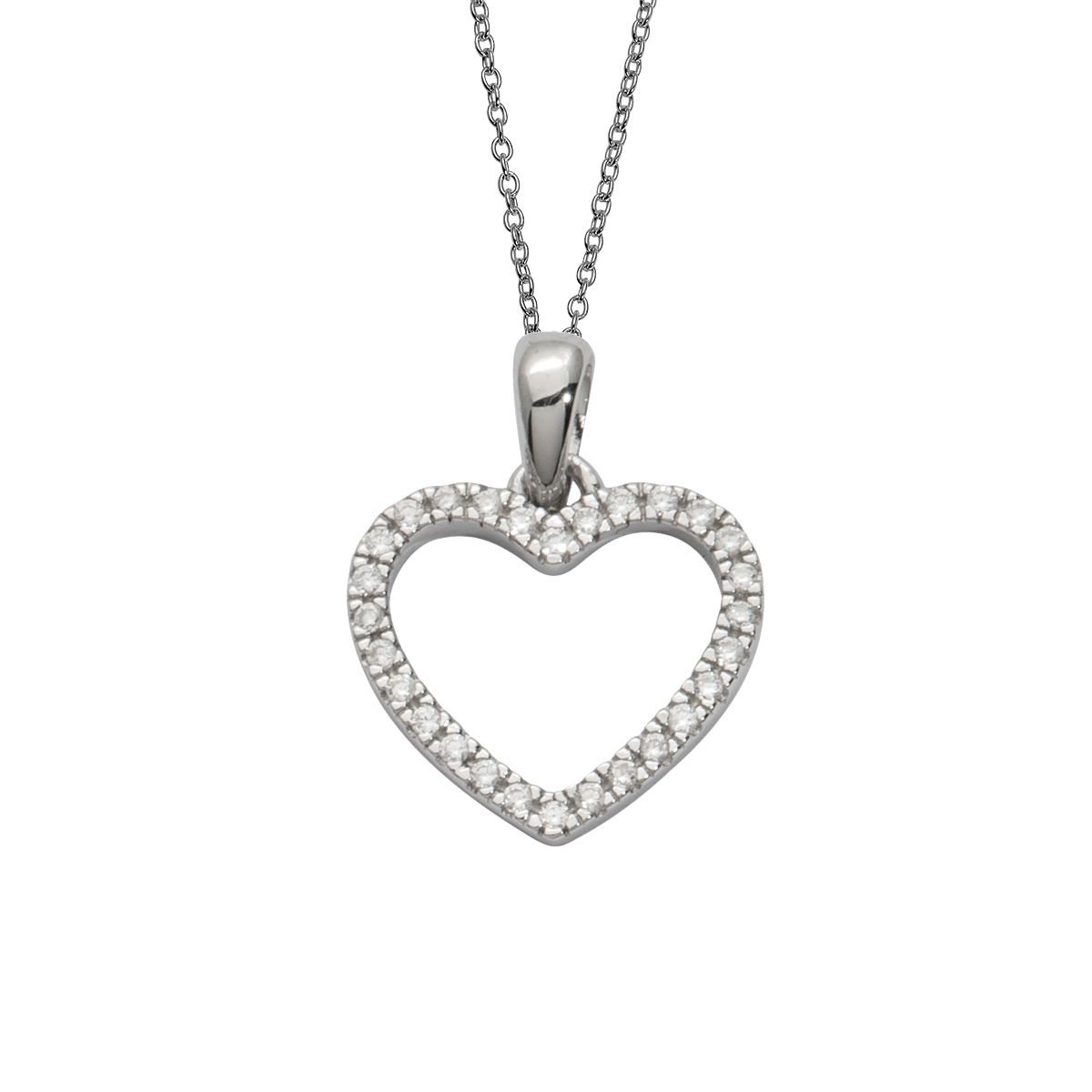 Auranto - Silbercollier Herz - CRYSTAL UNTERBERGER