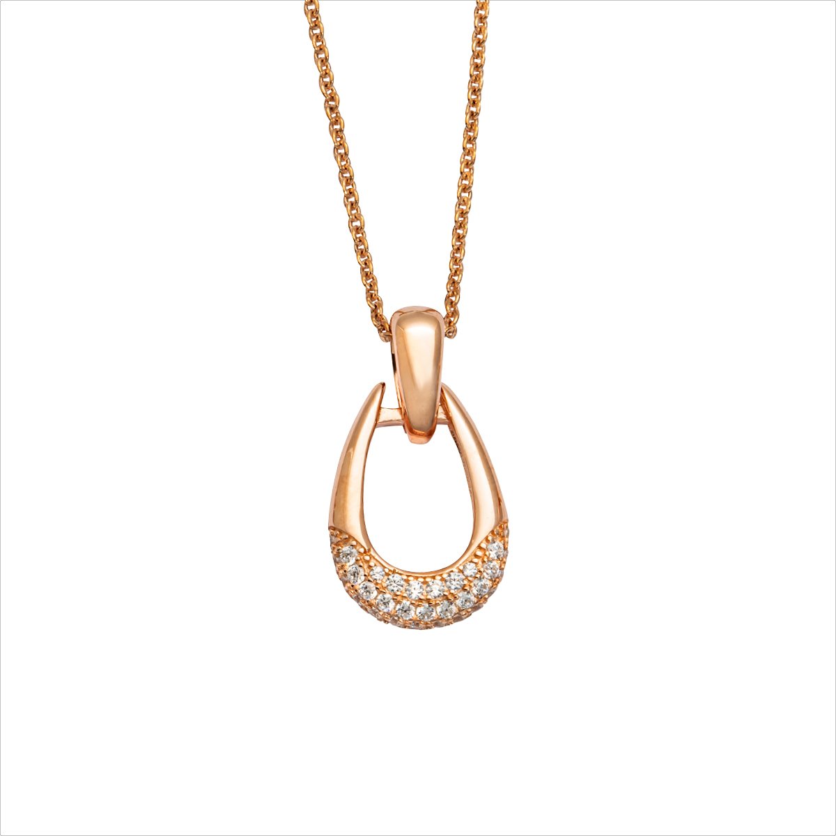 Silbercollier rose