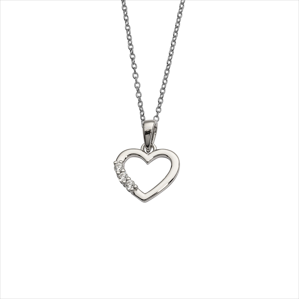 Auranto - Silbercollier Herz - CRYSTAL UNTERBERGER