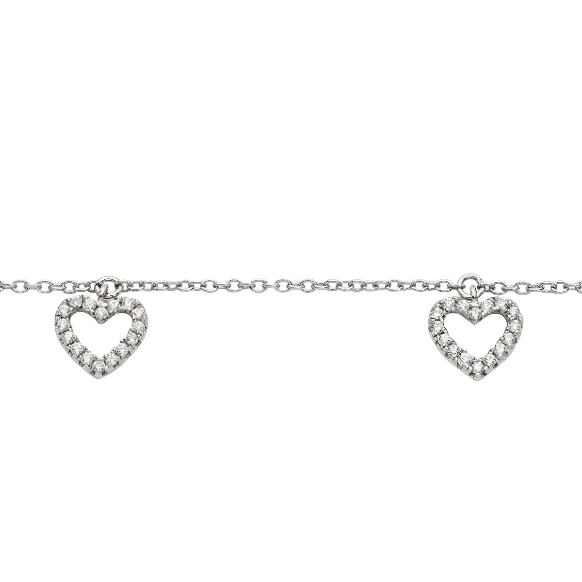 Silbercollier Herz - CRYSTAL UNTERBERGER