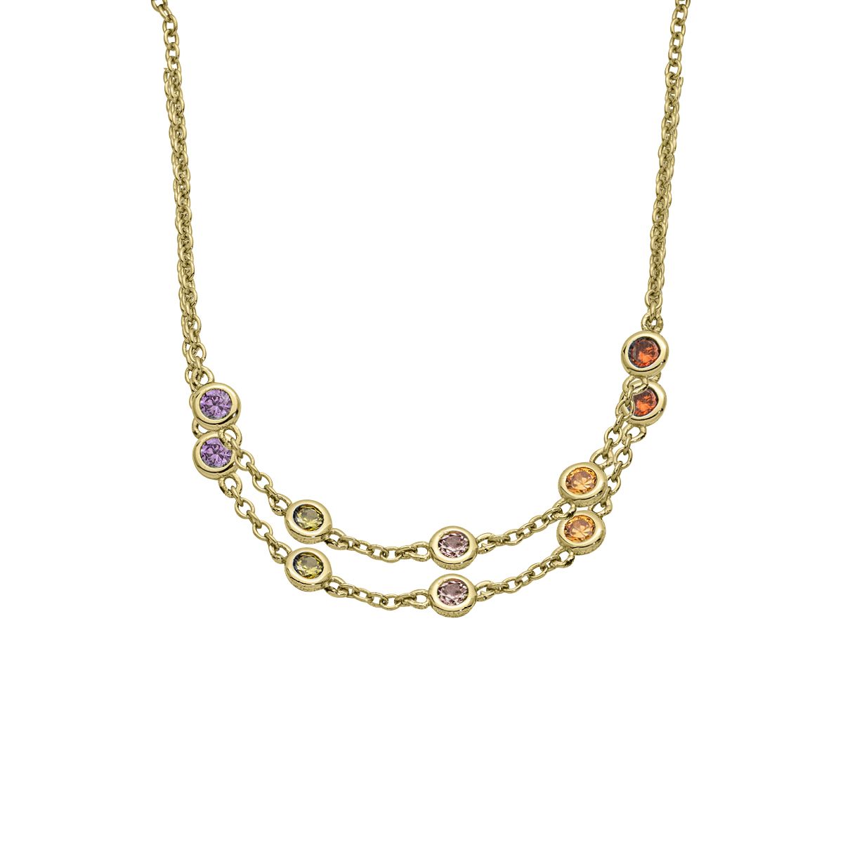Silbercollier gold - CRYSTAL UNTERBERGER