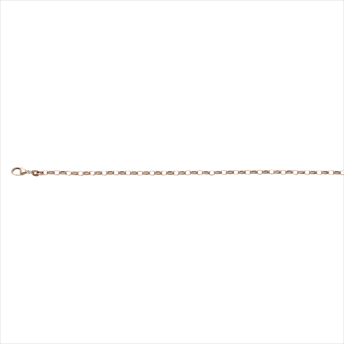 Silberkette oval rose 2.5 42cm
