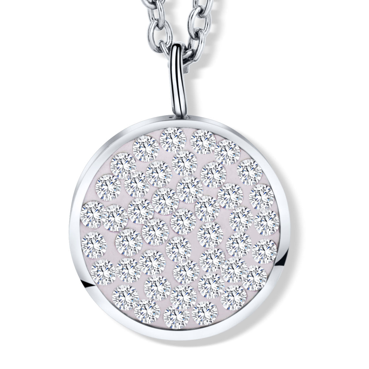 Round Coin Anhänger mit Kette Produktfoto