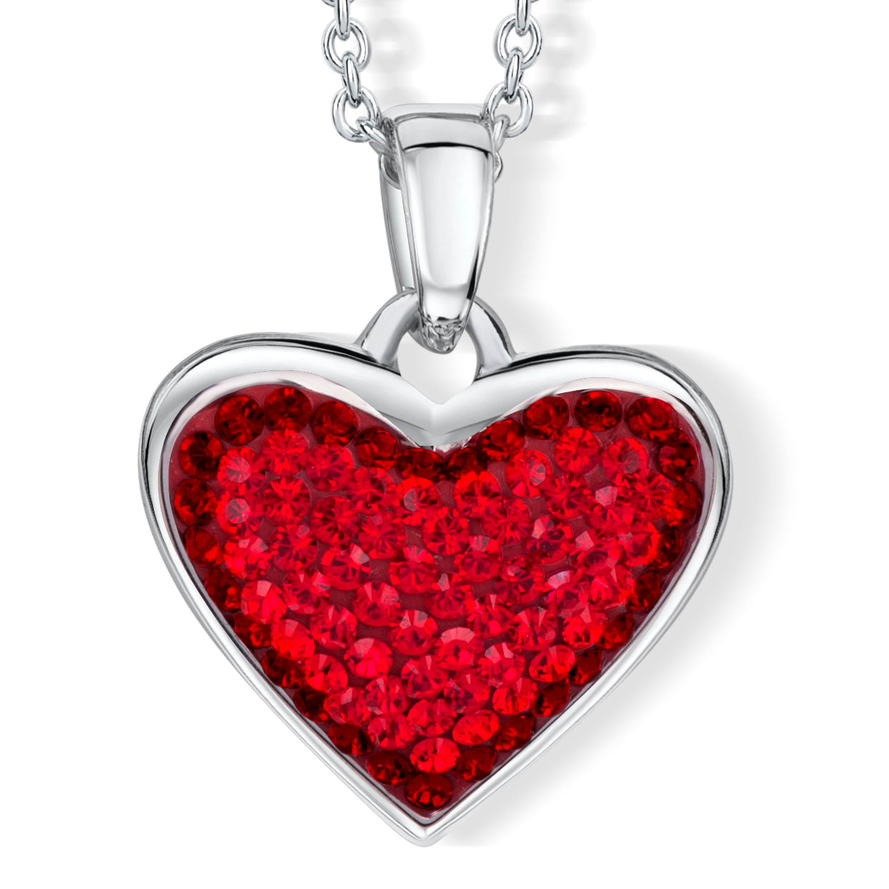 Shiny Heart Anhänger mit Kette Produktfoto