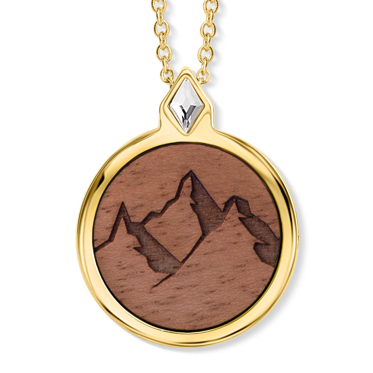 Mountain Edges Anhänger mit Kette Produktfoto