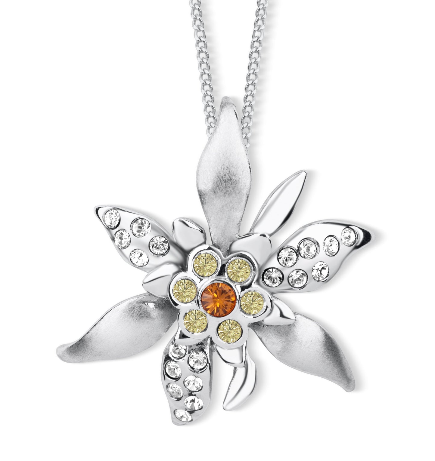Edelweiss Anhänger mit Kette Produktfoto