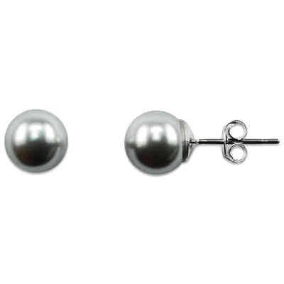 CRYSTALP - pearl earrings 8mm - CRYSTAL UNTERBERGER