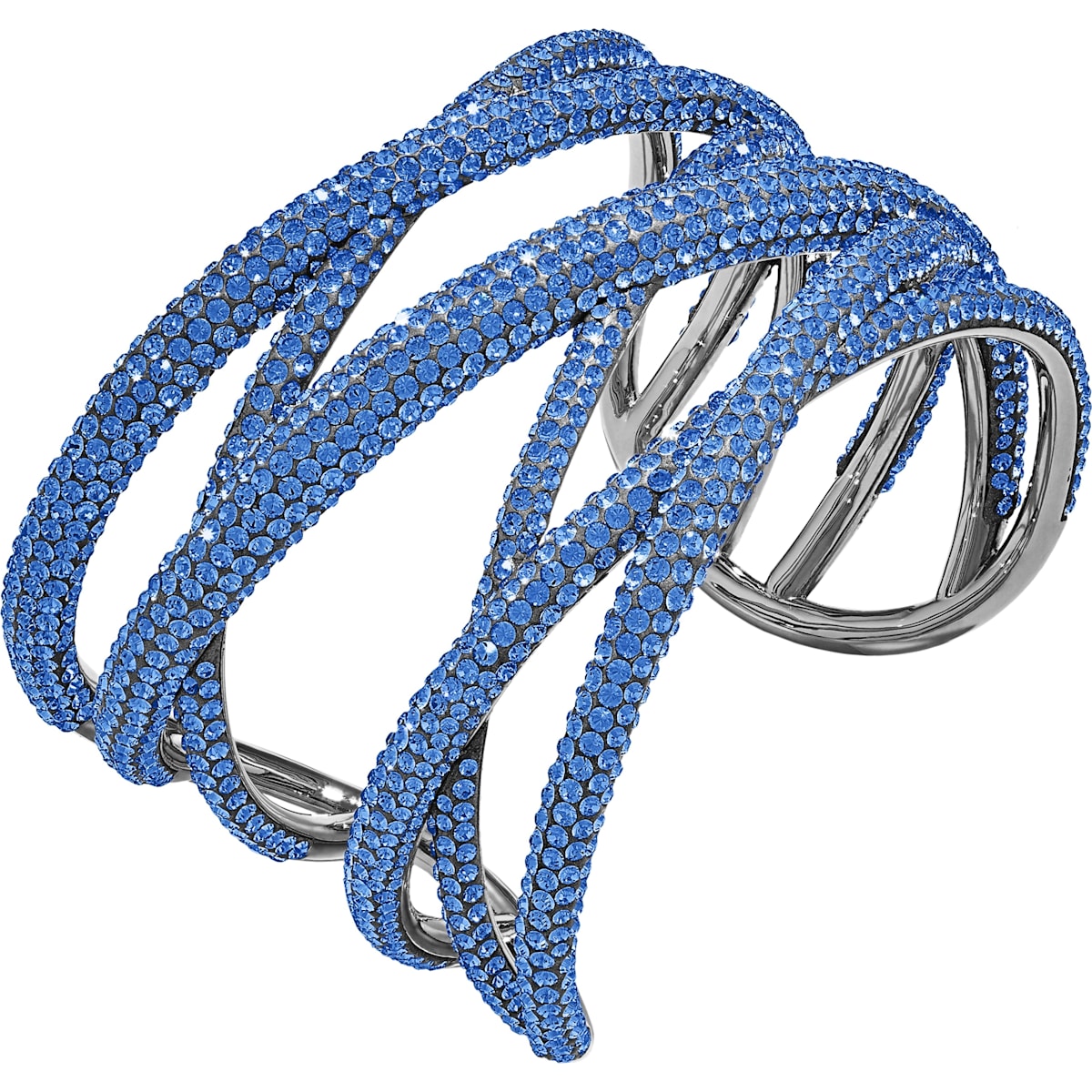 Swarovski - Tigris Armreif- groß- Rosa- Goldlegierung - CRYSTAL UNTERBERGER