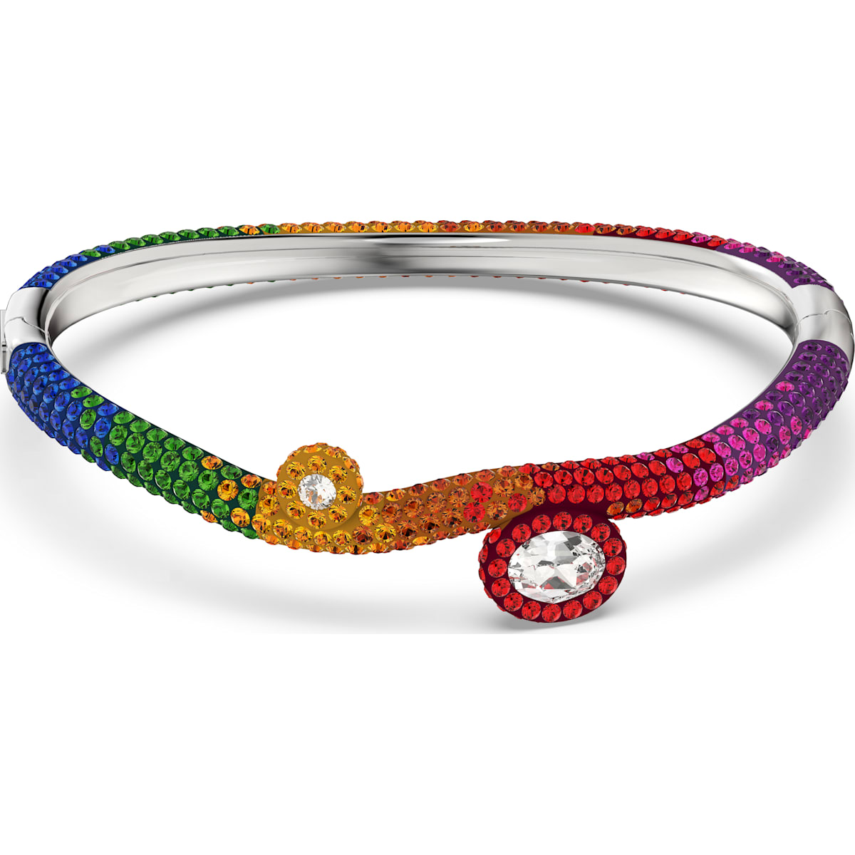 Swarovski - Tigris Armreif- Mehrfarbig- Rhodiniert - CRYSTAL UNTERBERGER
