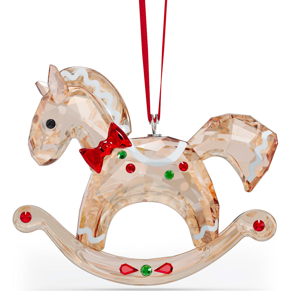 Swarovski - Holiday Cheers Lebkuchen Schaukelpferd Ornament - CRYSTAL UNTERBERGER