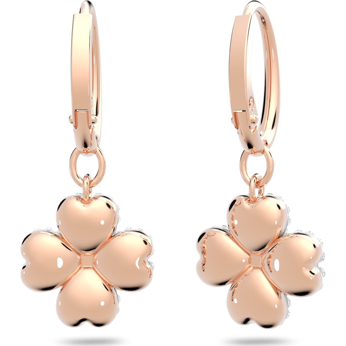 Swarovski - Latisha Kreolen Blume, Weiß, Roségold-Legierungsschicht - CRYSTAL UNTERBERGER