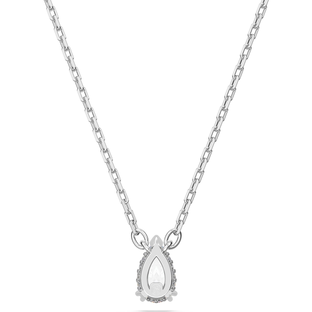 Millenia Anhänger Tropfenschliff, Weiß, Rhodiniert - CRYSTAL UNTERBERGER