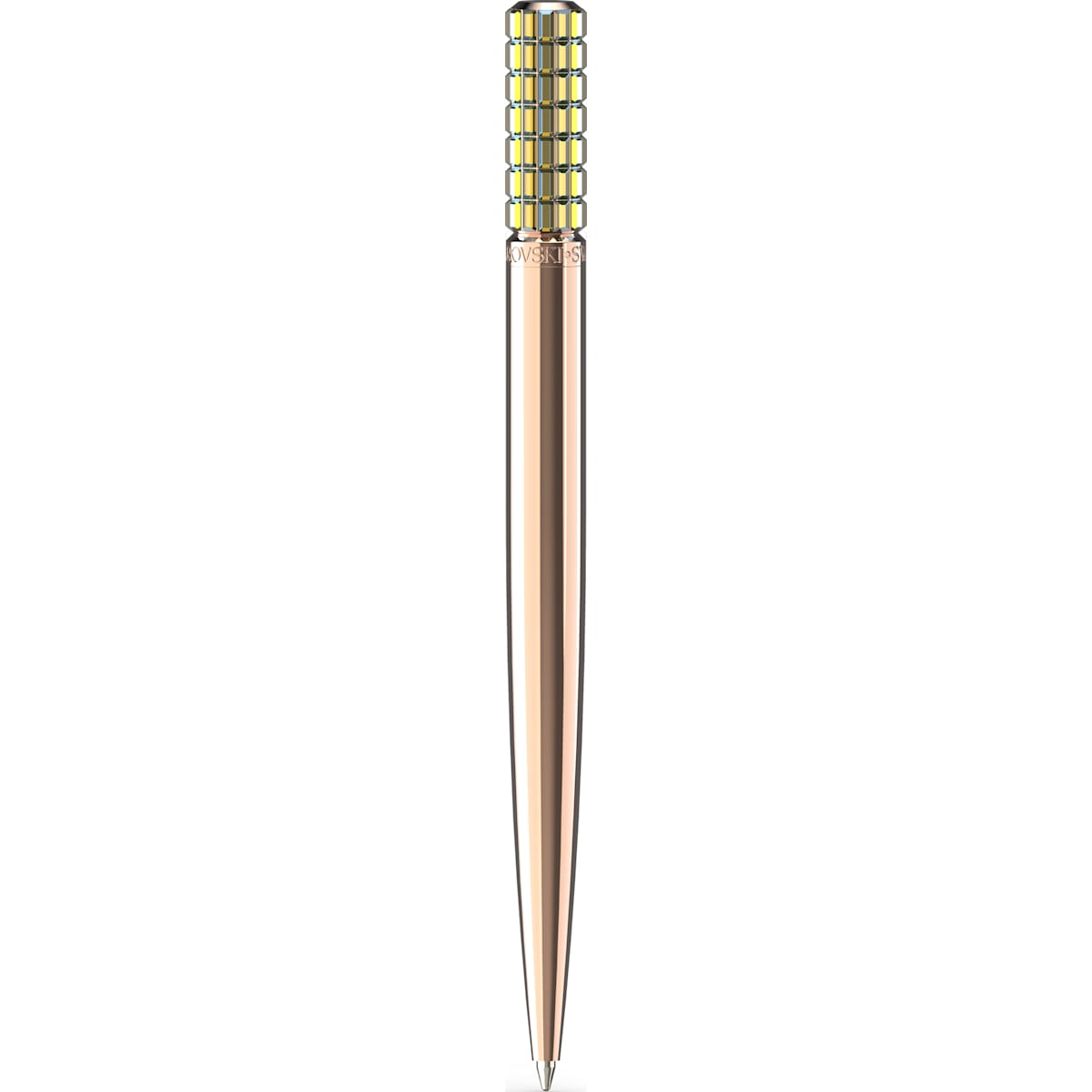 Swarovski - Kugelschreiber, Gelb, Roségold-Legierungsschicht - CRYSTAL UNTERBERGER
