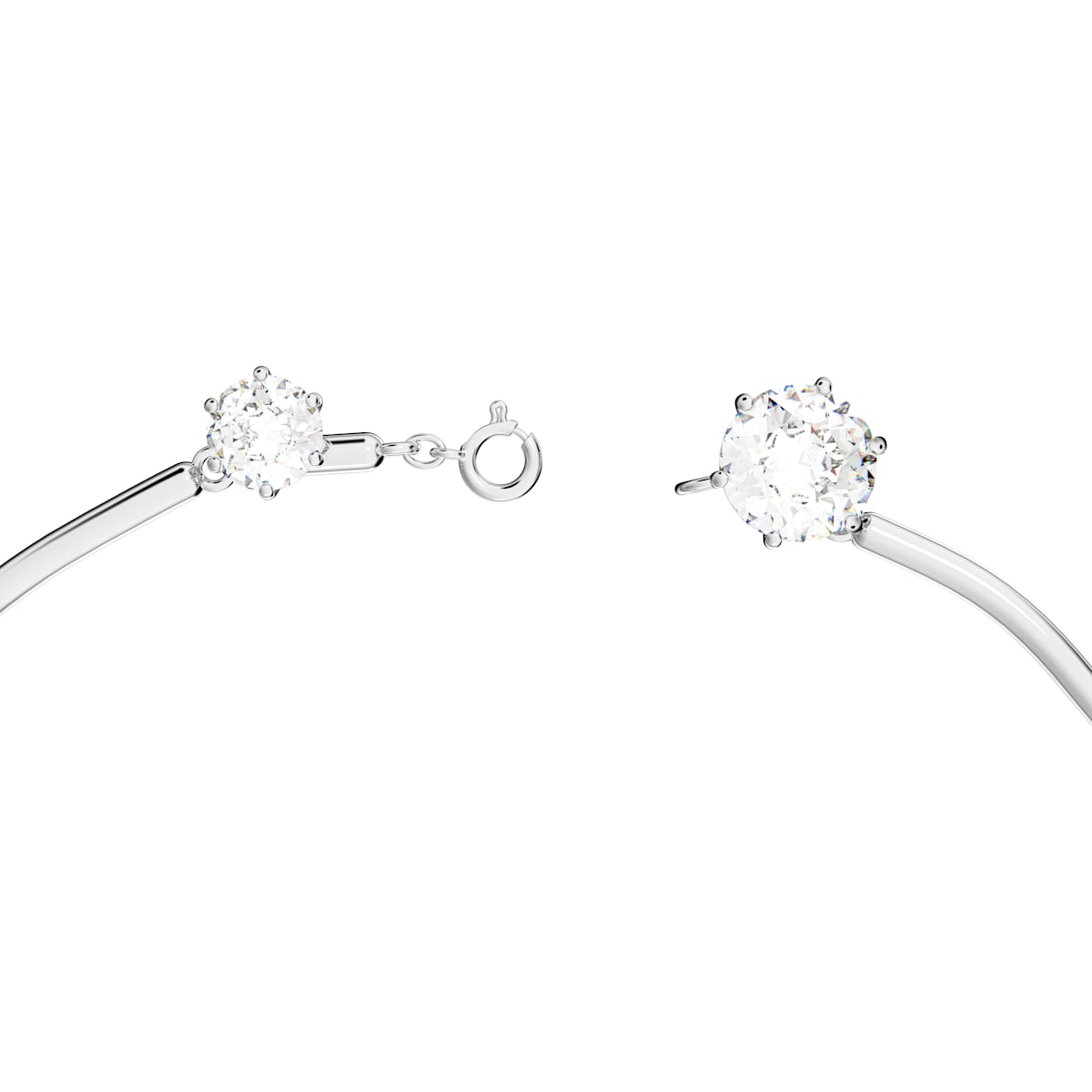 Swarovski - Constella Halskette Gemischte Rundschliffe, Weiß, Rhodiniert - CRYSTAL UNTERBERGER