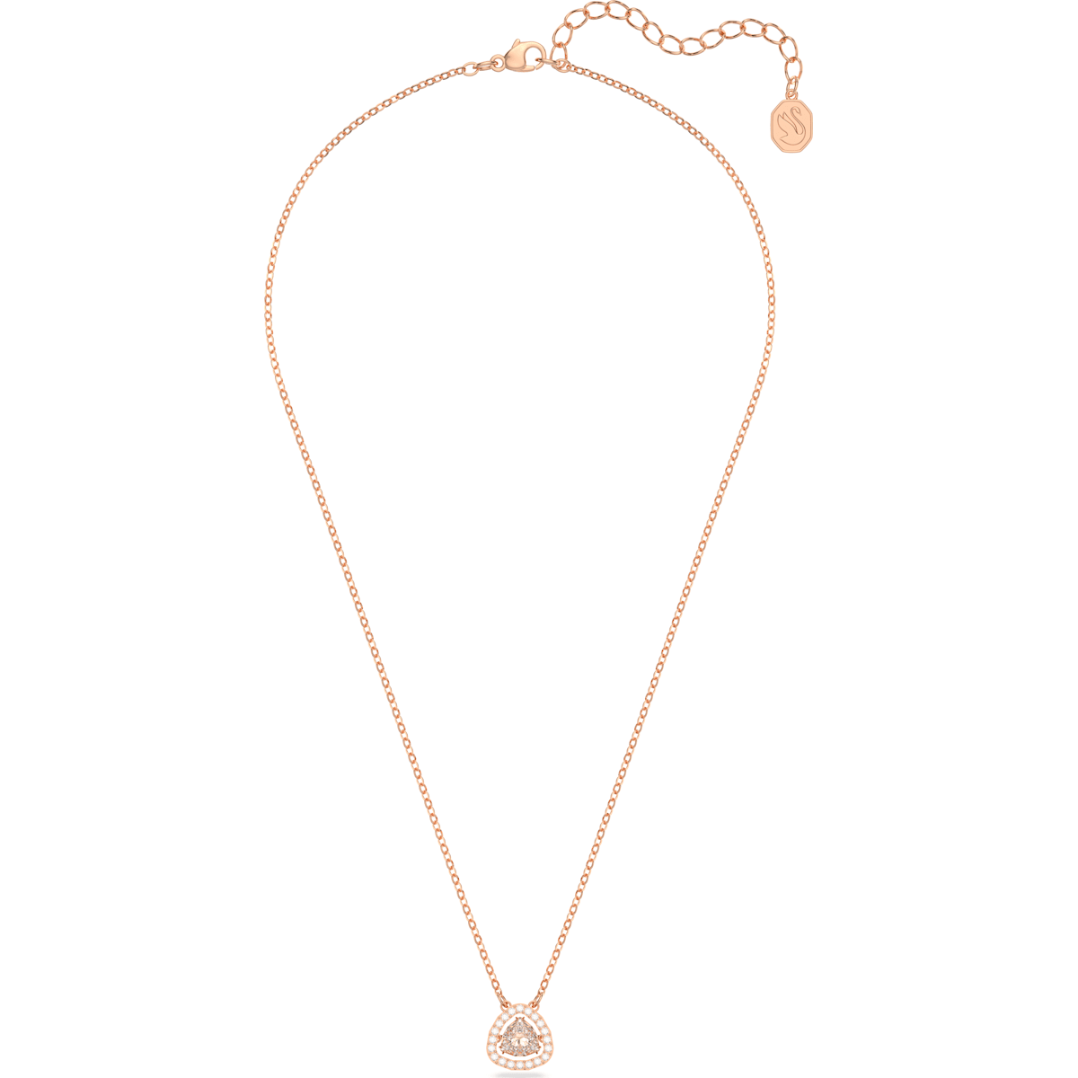 Swarovski - Millenia Halskette Weiß, Roségold-Legierungsschicht - CRYSTAL UNTERBERGER
