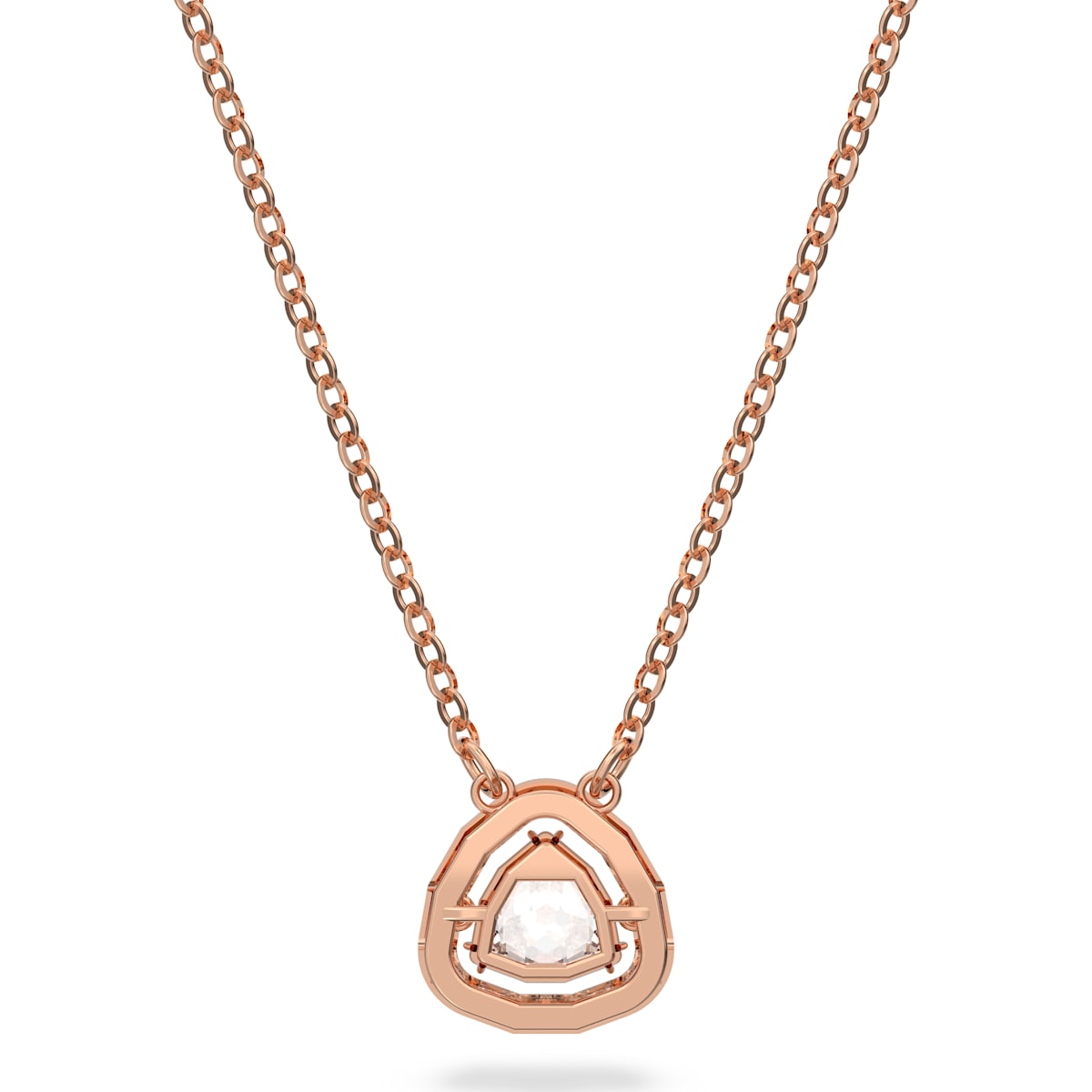 Swarovski - Millenia Halskette Weiß, Roségold-Legierungsschicht - CRYSTAL UNTERBERGER