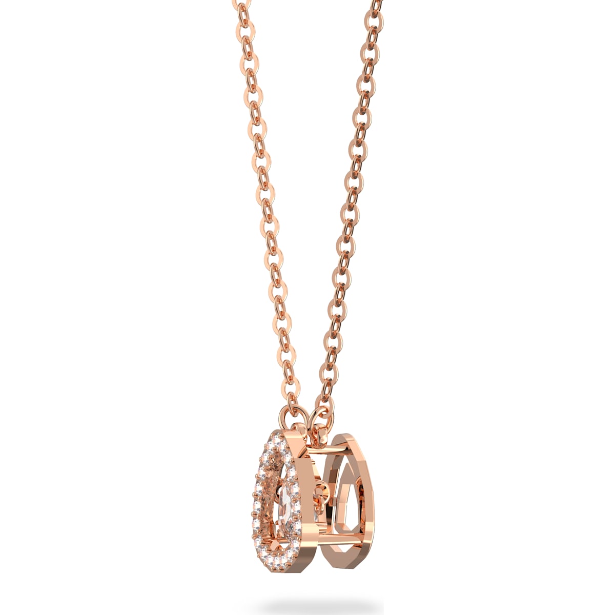 Swarovski - Millenia Halskette Weiß, Roségold-Legierungsschicht - CRYSTAL UNTERBERGER