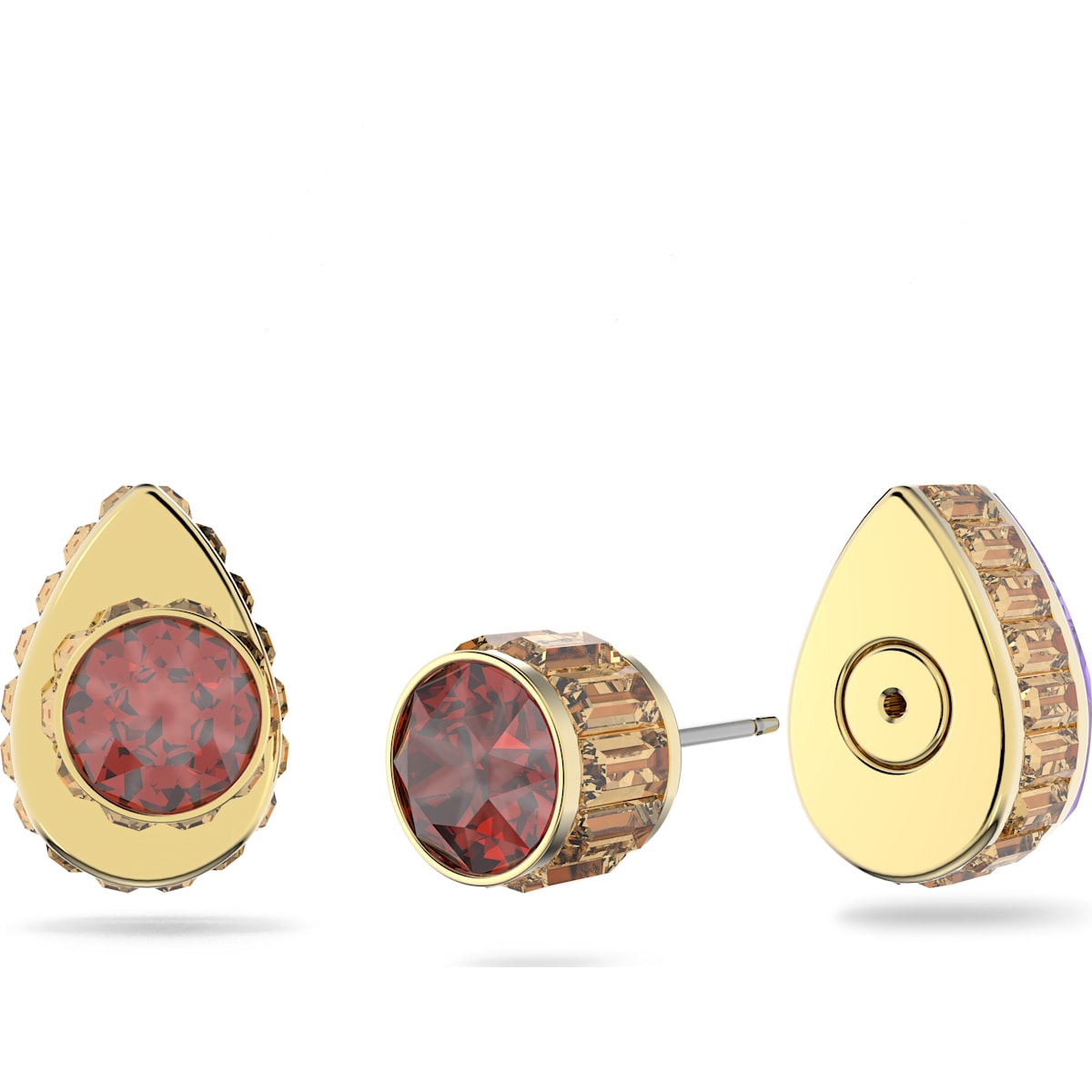 Swarovski - Orbita Ohrstecker Tropfenschliff, Mehrfarbig, Goldlegierungsschicht - CRYSTAL UNTERBERGER
