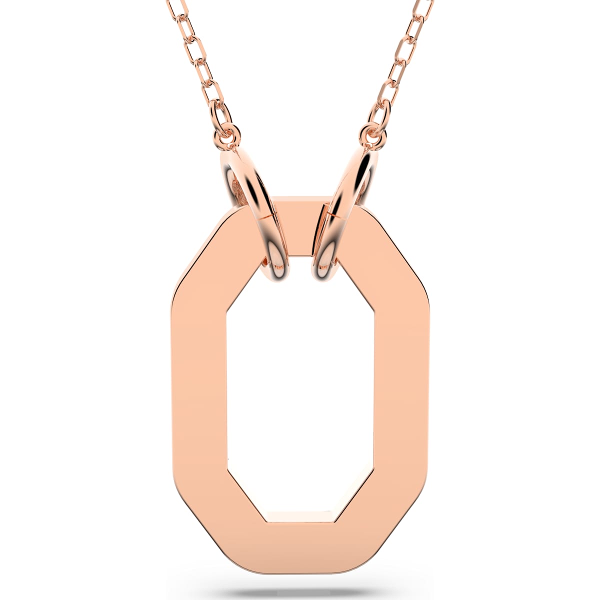 Swarovski - Dextera Anhänger Achteckform, Pavé, Weiß, Roségold-Legierungsschicht - CRYSTAL UNTERBERGER