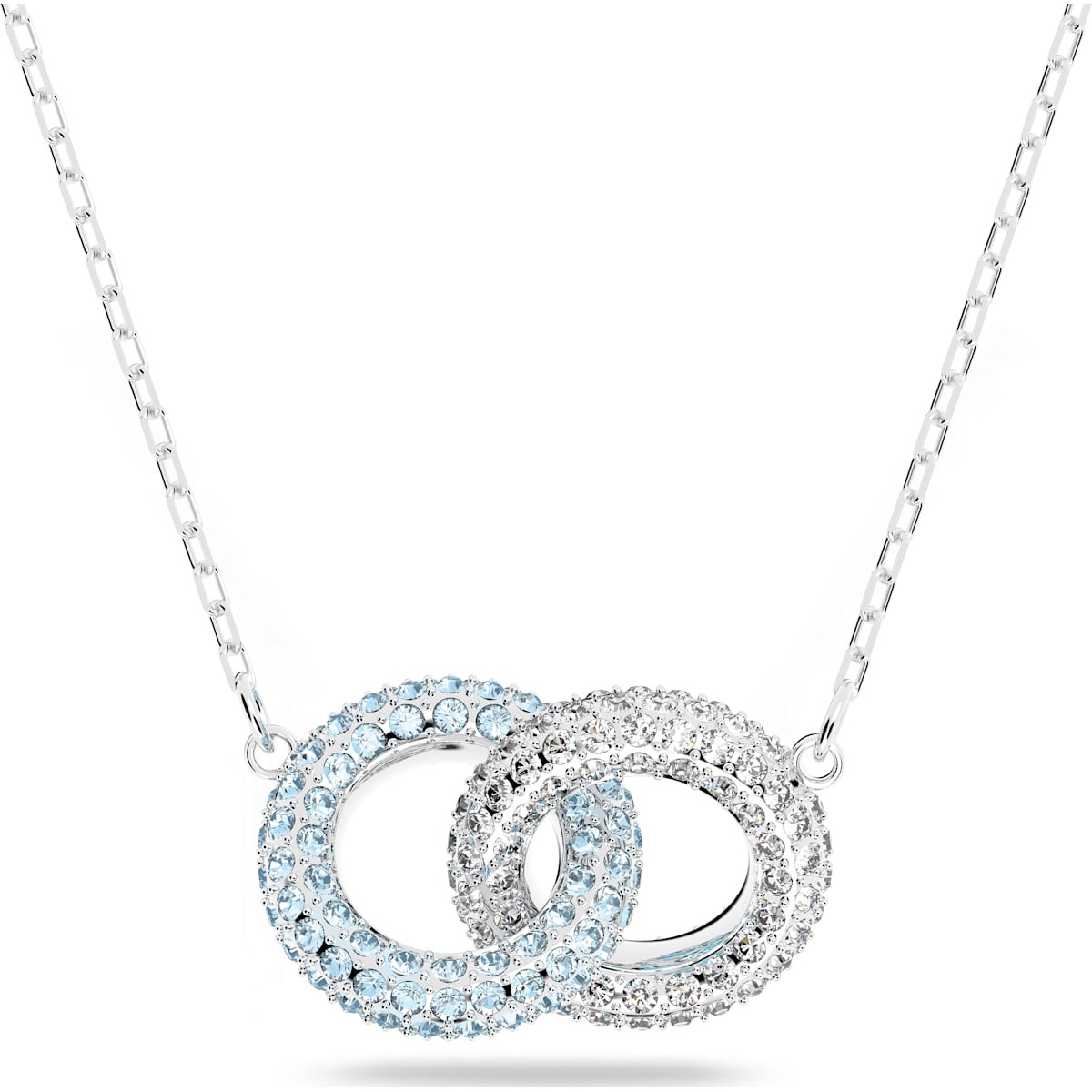 Swarovski - Stone Halskette Blau, Rhodiniert - CRYSTAL UNTERBERGER