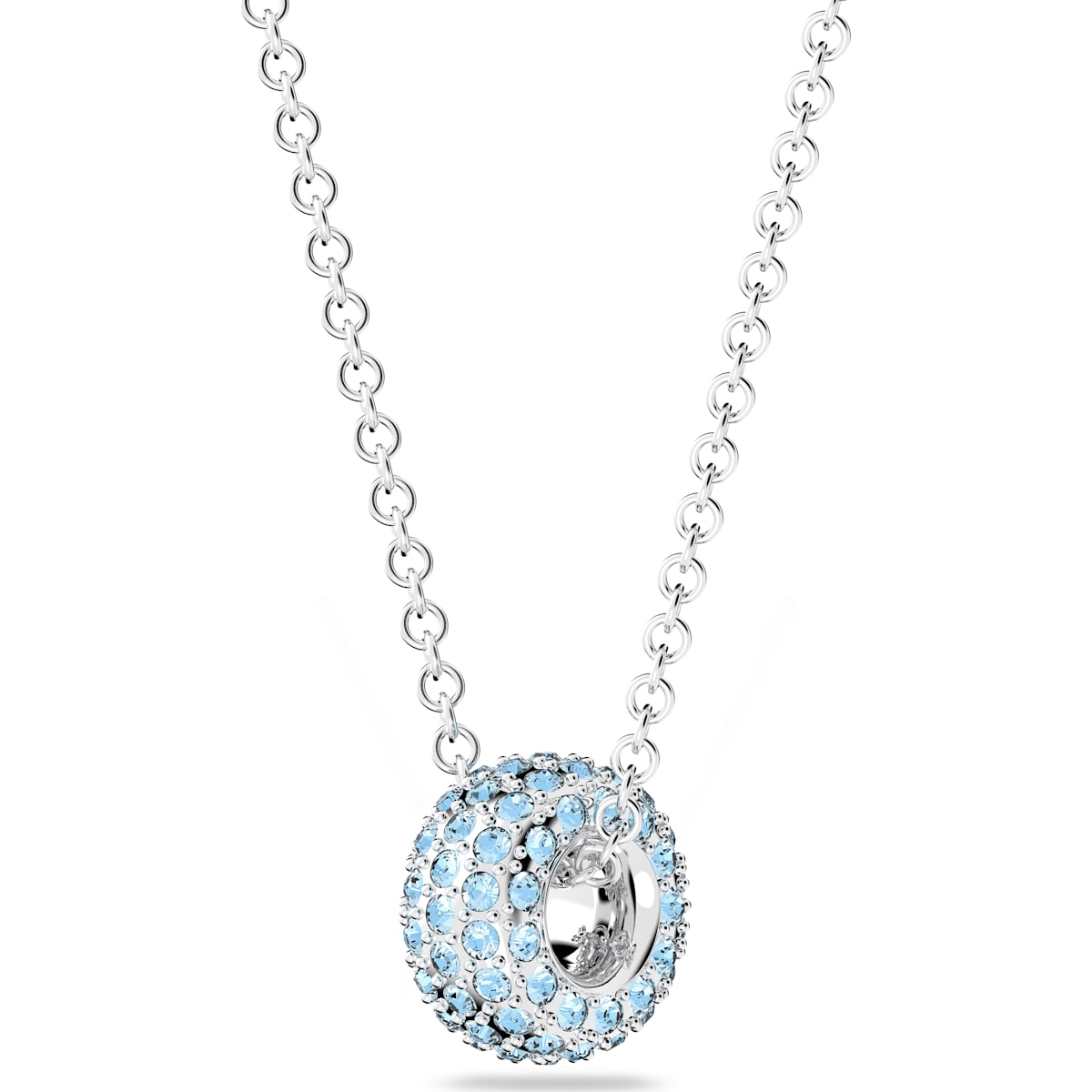 Swarovski - Stone Anhänger Blau, Rhodiniert - CRYSTAL UNTERBERGER