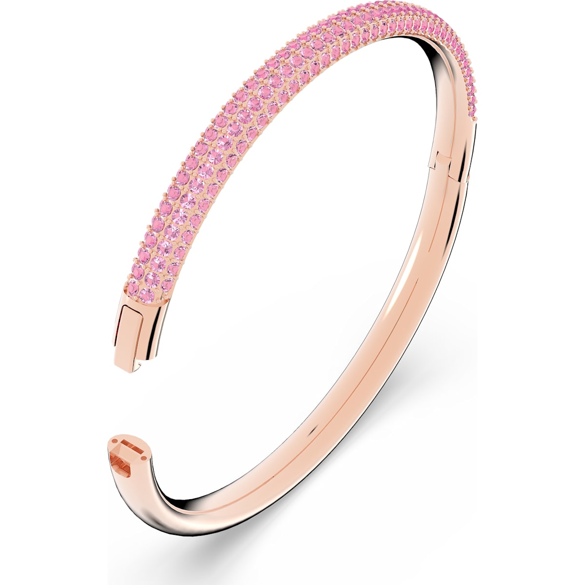 Swarovski - Stone Armreif Rosa, Roségoldfarbenes PVD-Finish - CRYSTAL UNTERBERGER