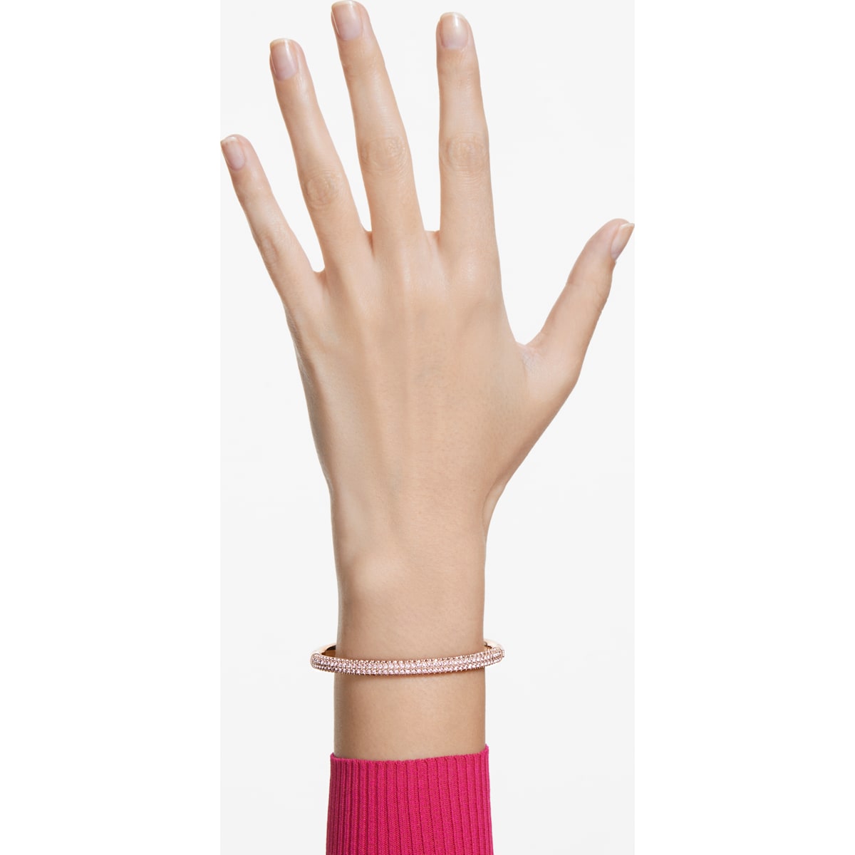 Swarovski - Stone Armreif Rosa, Roségoldfarbenes PVD-Finish - CRYSTAL UNTERBERGER