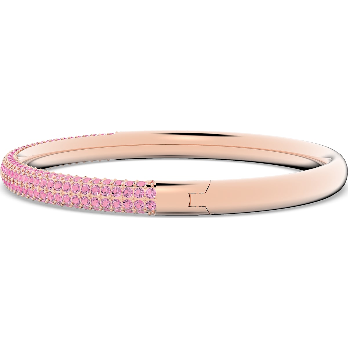 Swarovski - Stone Armreif Rosa, Roségoldfarbenes PVD-Finish - CRYSTAL UNTERBERGER