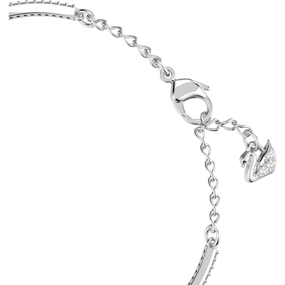 Swarovski - Swarovski Sparkling Dance Armreif Blau, Rhodiniert - CRYSTAL UNTERBERGER