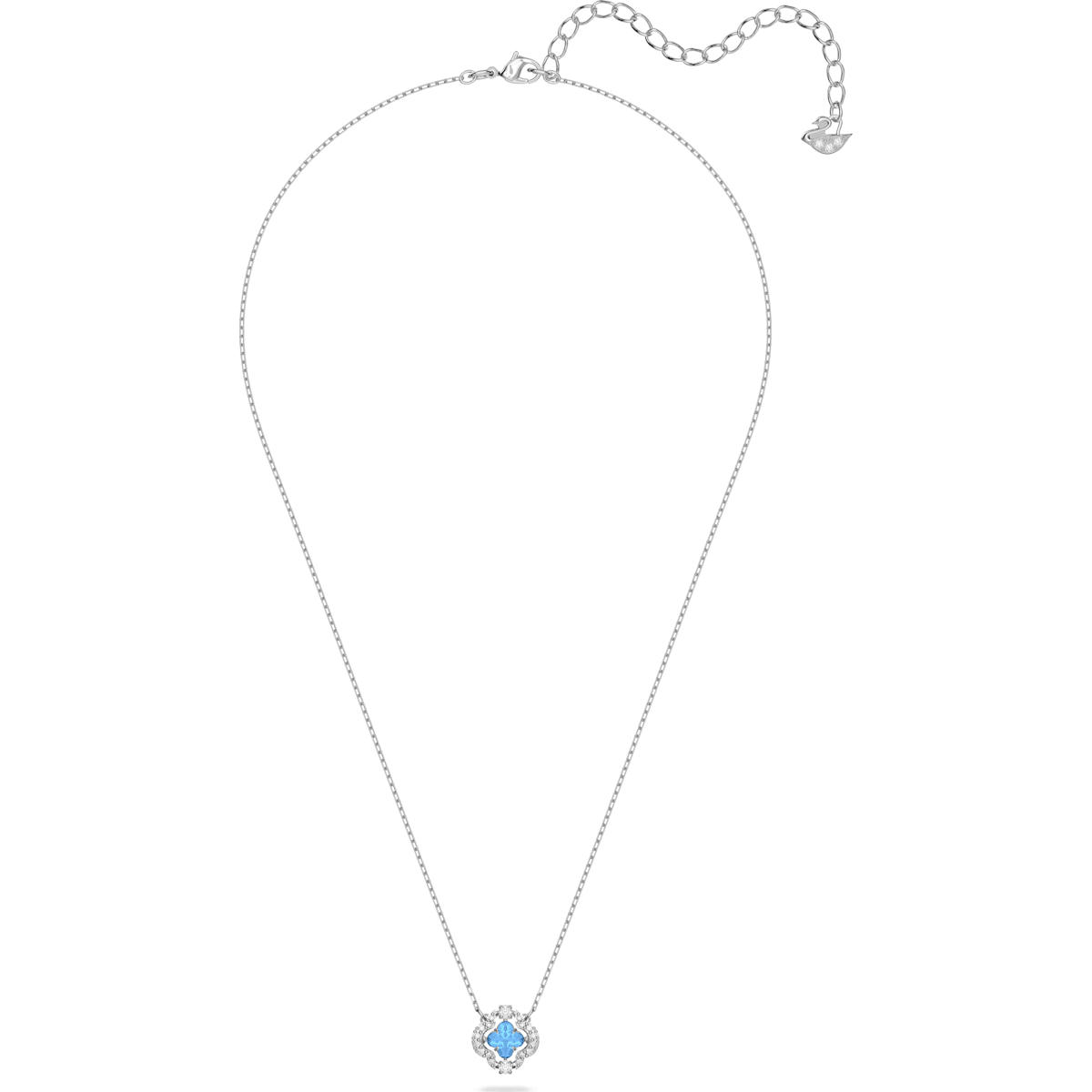 Swarovski - Sparkling Dance Halskette Blau, Rhodiniert - CRYSTAL UNTERBERGER